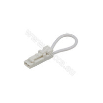 LED konektor 1x uzatvárač okruhu, biely