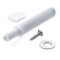 TIP-ON - tlmič s magnet a samol.platničkou,krátky typ,956.1004 biely /Blum