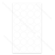 Krytky samolep.fi 20 mm W980 SM biela (1 plátok= 28 krytiek) nr.320
