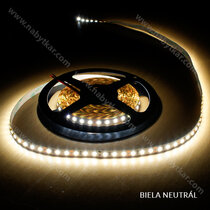 LED PAS 24V 2835 IP20, 120LED/m, š-8mm, L-5m,(1m=24W)18-20 LM, biela neutrál/TOP