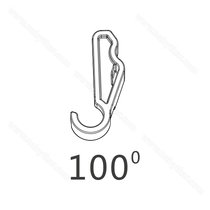 Obmedzovač uhla otvorenia pre TOP-STAYS SQ 100° / DTC