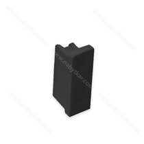 LED PROFIL - 06x16mm, Koncovka čierna /CP