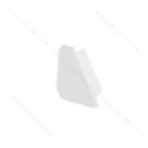 LED PROFIL - 16x13mm Rohový, Profil - hliník, koncovka biela , ľavá/CP