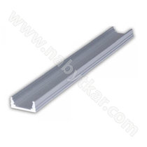 LED PROFIL - 06x16mm, Profil - hlinik, 2m, bez krycej listy /CP