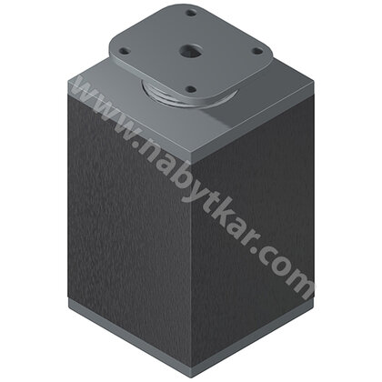 Nábytk.noha N 60x60 B "big" , inox