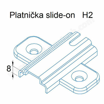 Platnička Slide on/Swell