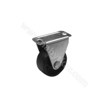Nábytkové  koliesko jednoduché v-4,0 cm,plastové, čierne / NB