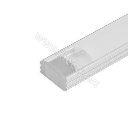 LED PROFIL - 07x17mm, Koncovka - mliečna, plast.