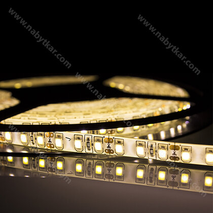 LED PAS 2835 bez kon.-IP20, 60LED/m 12V, š-8mm, L-5m,(1m=6W) biela neutrál/CP