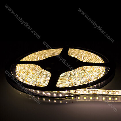 LED PAS 2835 bez kon.-IP20, 60LED/m 12V, š-8mm, L-5m,(1m=6W) biela neutrál/CP