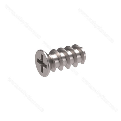 Euro skrutka pre Podperku Minisecury 6 x 12,7 mm Nikel