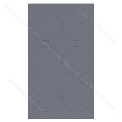 Krytky samolep.fi 40 mm U963 / 0164 diamantovo šedá (1 plátok= 6 krytiek) nr.831
