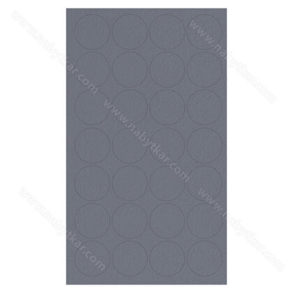 Krytky samolep.fi 20 mm U963 / 0164 diamantovo šedá (1 plátok= 28 krytiek) nr.831