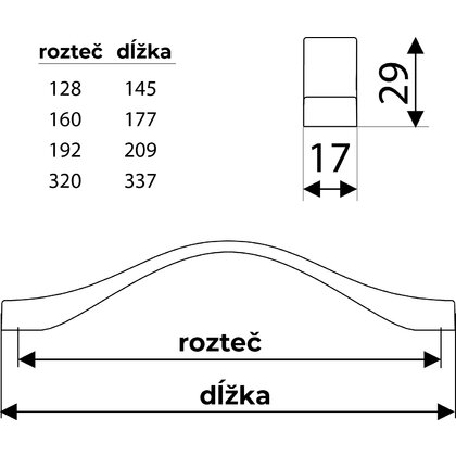 Madlo UU16- mat.chróm / Gamet
