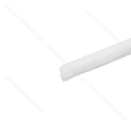 Štetina 14x6mm dorazová, široká WIDE  - nasúvacia -BIELA - bez lepu (1bal- 150 bm) /Laguna