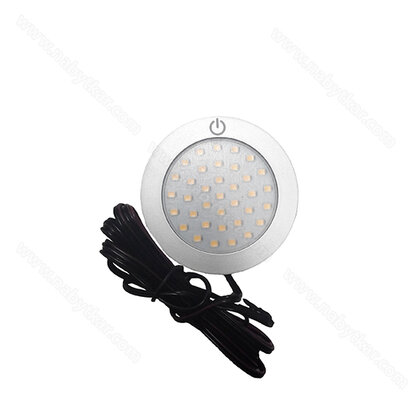 LED bodovka - NO85, 3W s dotykovým vypínačom, DC12V, hliník / CP