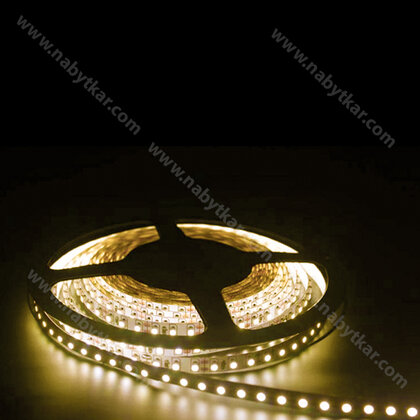 LED PAS 3528 bez kon.-IP20, 60LED/m 12V, š-8mm, L-5m, biela teplá /CP