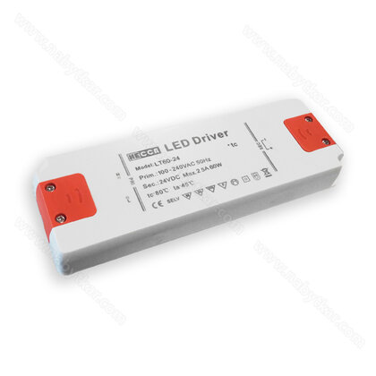 LED Trafo Slim 24V, 60W 2,5 A / Hecca