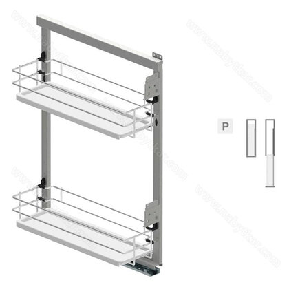 MAXIMA EVO 2  MINI 20X50-2P.,BOČNÝ,P. chróm - biely /Rejs