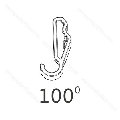 Obmedzovač uhla otvorenia pre TOP-STAYS SQ 100° / DTC