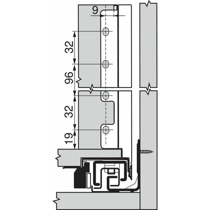 Legrabox, bočnice 770F5002S biele, 500 mm /Blum
