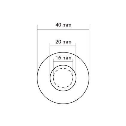 Vešiak F260 16x50  inox