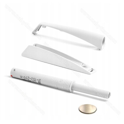 K-PUSH TECH systém na dvierka naložený silný 37mm s magnetom, biely