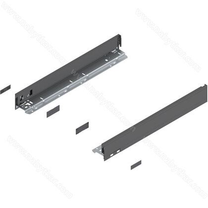 Legrabox, bočnice 770N4002S Orion sivá matná, 400 mm /Blum