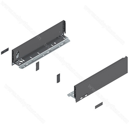 Legrabox, bočnice 770M3502S Orion sivá matná, 350 mm /Blum