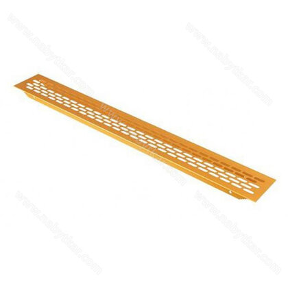 Ventilačná mriežka 80 x 480 mm,  matné zlato 