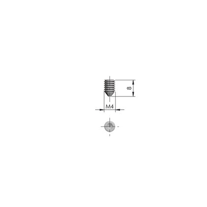 Kross 8, Skrutka M4 L=8mm Zk 