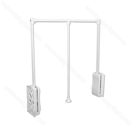 Sklopný vešiak 83-110 cm, chróm- biely