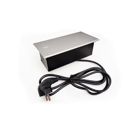 Stolová zásuvka MODUL (195x75mm) 3Z 230V 1,8m kábel