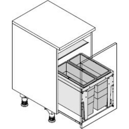 Odpadkový kôš-Triple XL 450 18+18 /HAILO