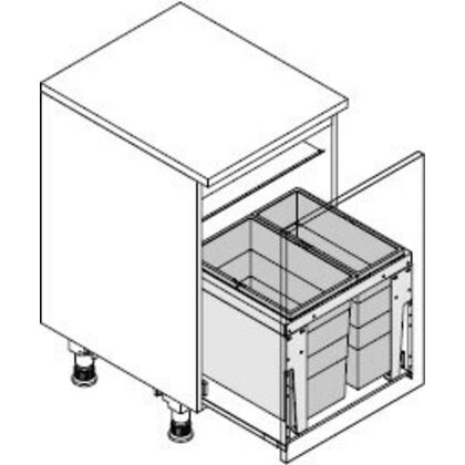 Odpadkový kôš-Triple XL 500 18+28 /HAILO