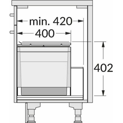 Odpadkový kôš-Triple XL 600 28+28 /HAILO