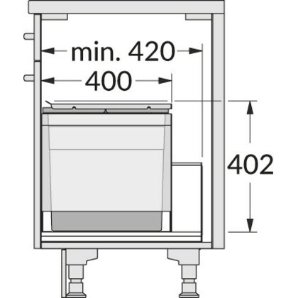 Odpadkový kôš-Triple XL 600 28+13+13D /HAILO