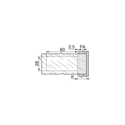 Záves Clip Top Blumotion CRISTALLO 71B4500C ONYX pre skl. dvierka /Blum