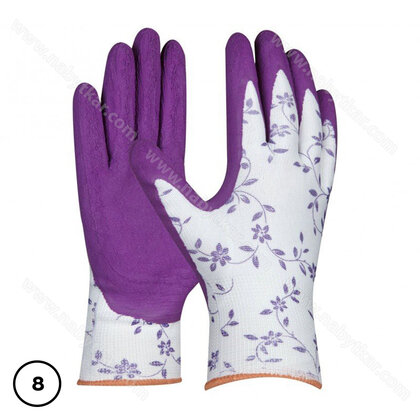 Rukavice Flower Lila č.8