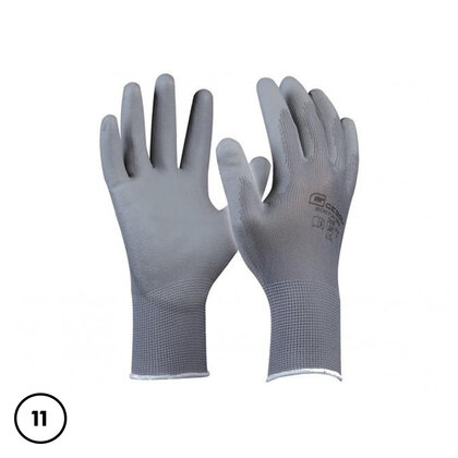 Rukavice Micro Flex sivá č.11