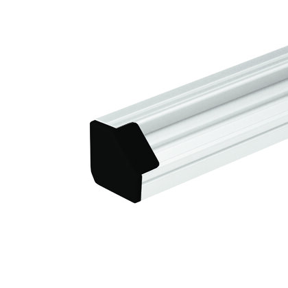 LED PROFIL - 18x18mm Rohový aj Rohový SLIM - Koncovka - čierna  /LC