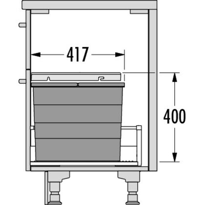 Odpadkový separátor 600 AS Allegro 350 28+28 /HAILO