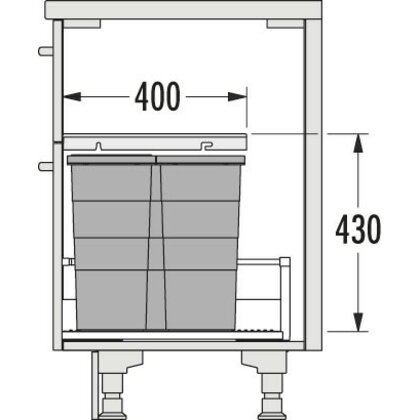 Odpadkový separátor 600 AS Allegro 380 28+13+13 /HAILO