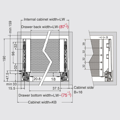 Creobox Plus 550, v-178, antracit pre 18 mm dno  /DTC