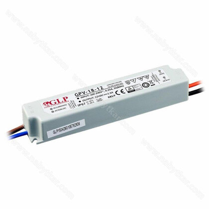 LED Trafo Vodeodolné12V, 18W; 1,5A IP67/ GPV