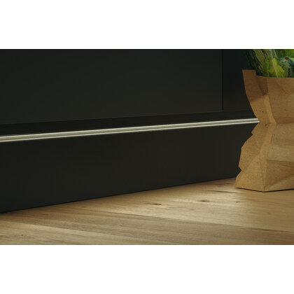 Häfele Loox5 profil 1104 pro osvětlovací LED pásky, Hliník, černý elox, 2500 mm 833.94.103