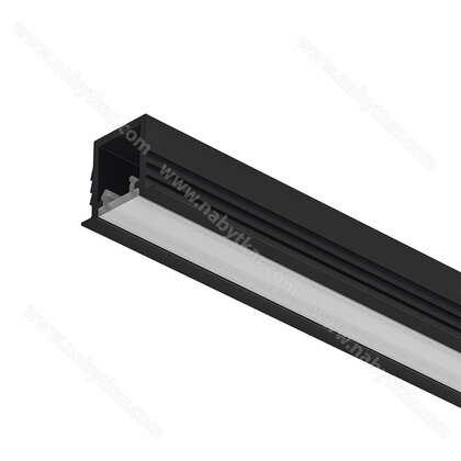 Häfele Loox5 profil 1104 pro osvětlovací LED pásky, Hliník, černý elox, 2500 mm 833.94.103