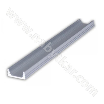 LED PROFIL - 06x16mm, Profil - hlinik, 2m, bez krycej listy /CP