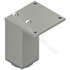 Nábytk.noha N 45X45 B s rektifikaciou, Inox