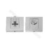 Rozetka na WC T-004-121/G6 mat.chrom